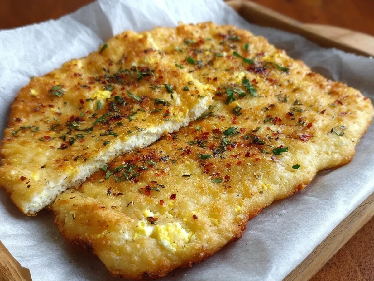 2-Ingredient Cottage Cheese Flatbread - Image 2