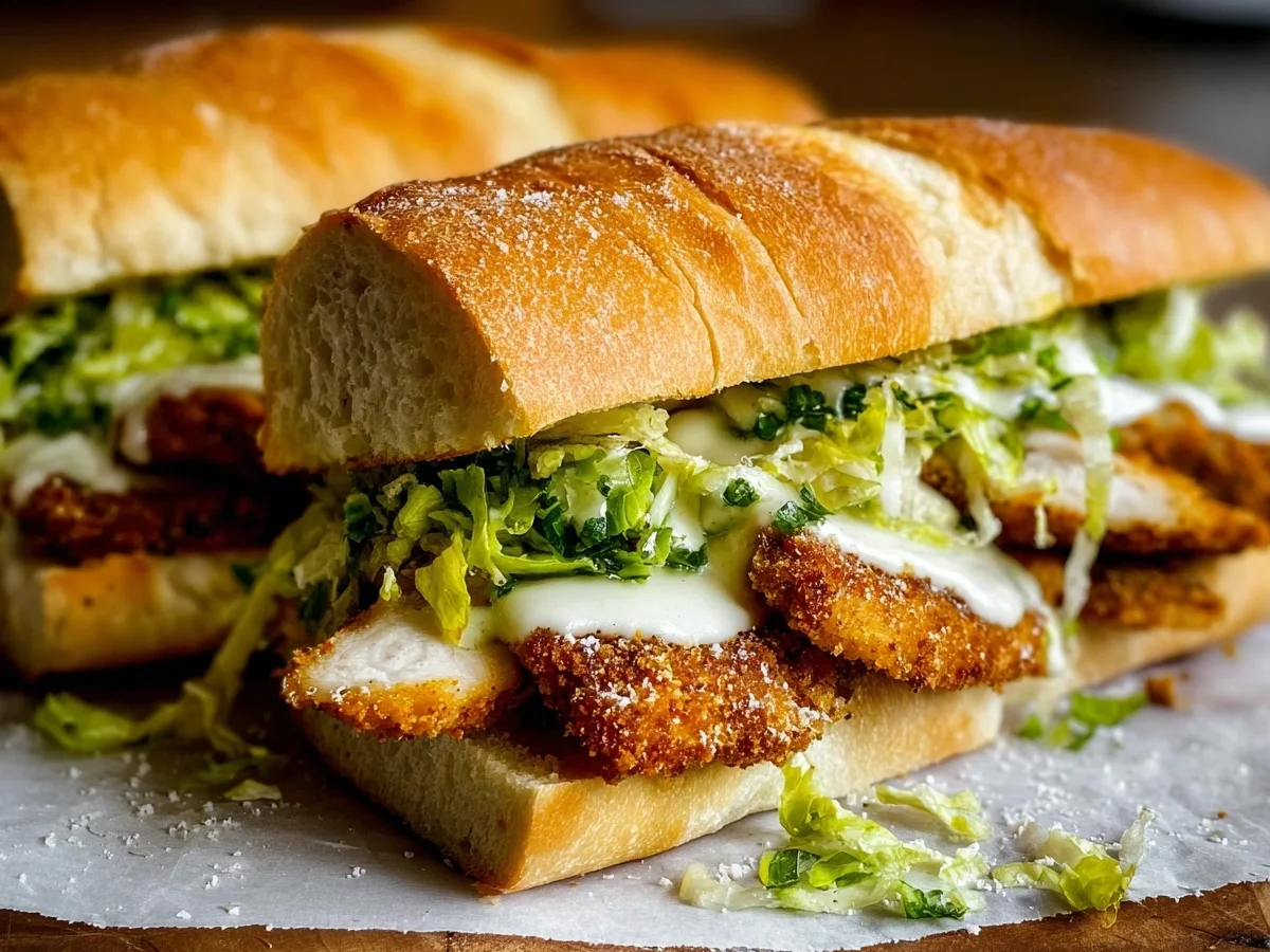Chicken Caesar Sandwiches: Crispy & High-Protein - Image 2