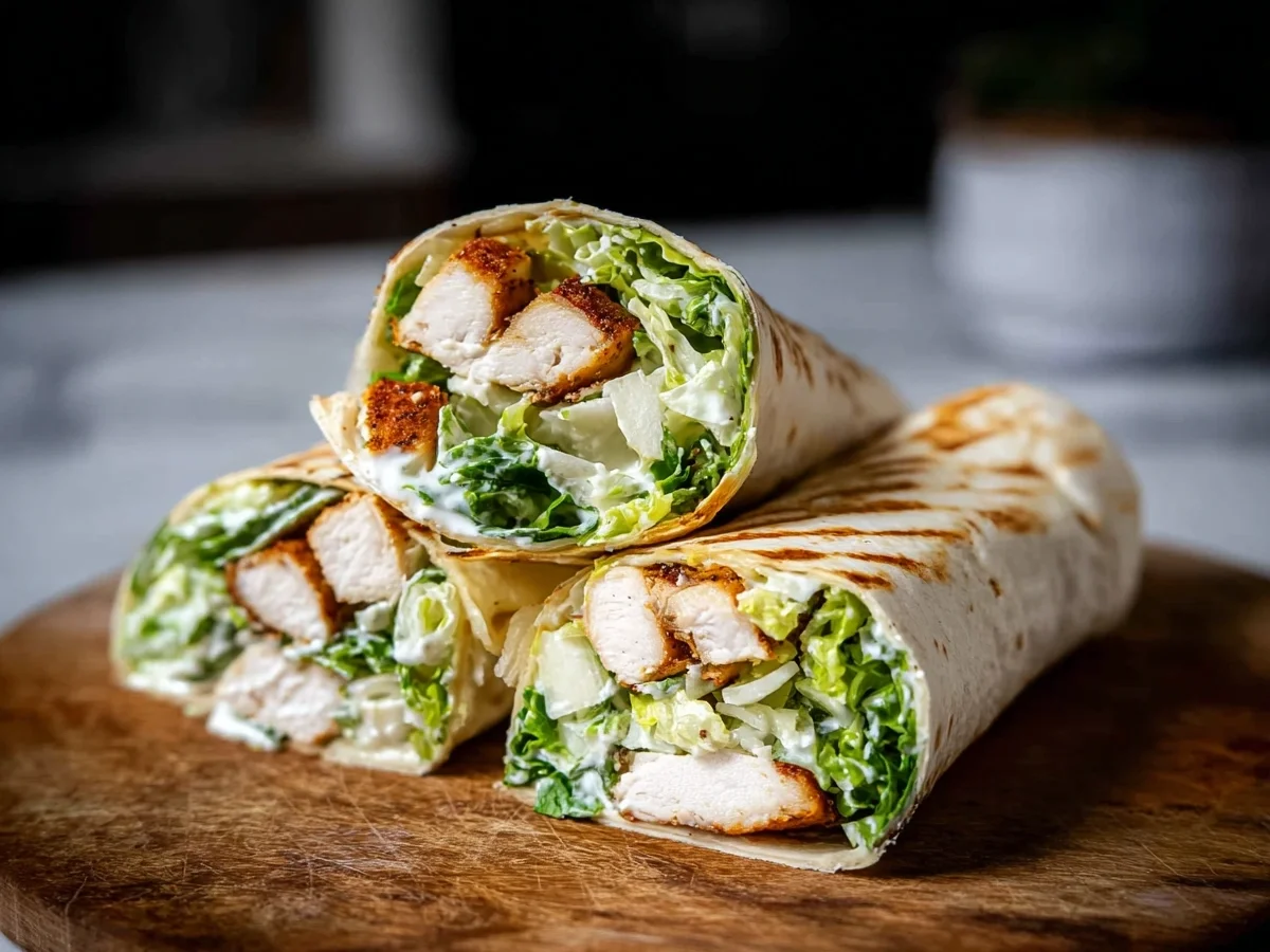 Chicken Caesar Wraps | Quick High Protein Meal - Image 1