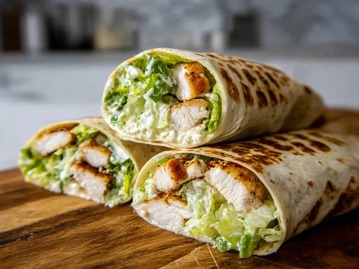 Chicken Caesar Wraps | Quick High Protein Meal - Image 2
