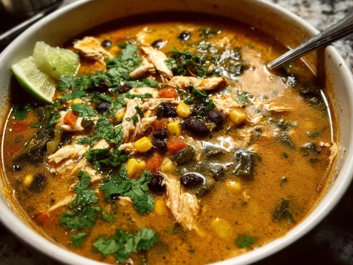 Chicken Poblano Soup | High Protein Meal Prep - Image 1