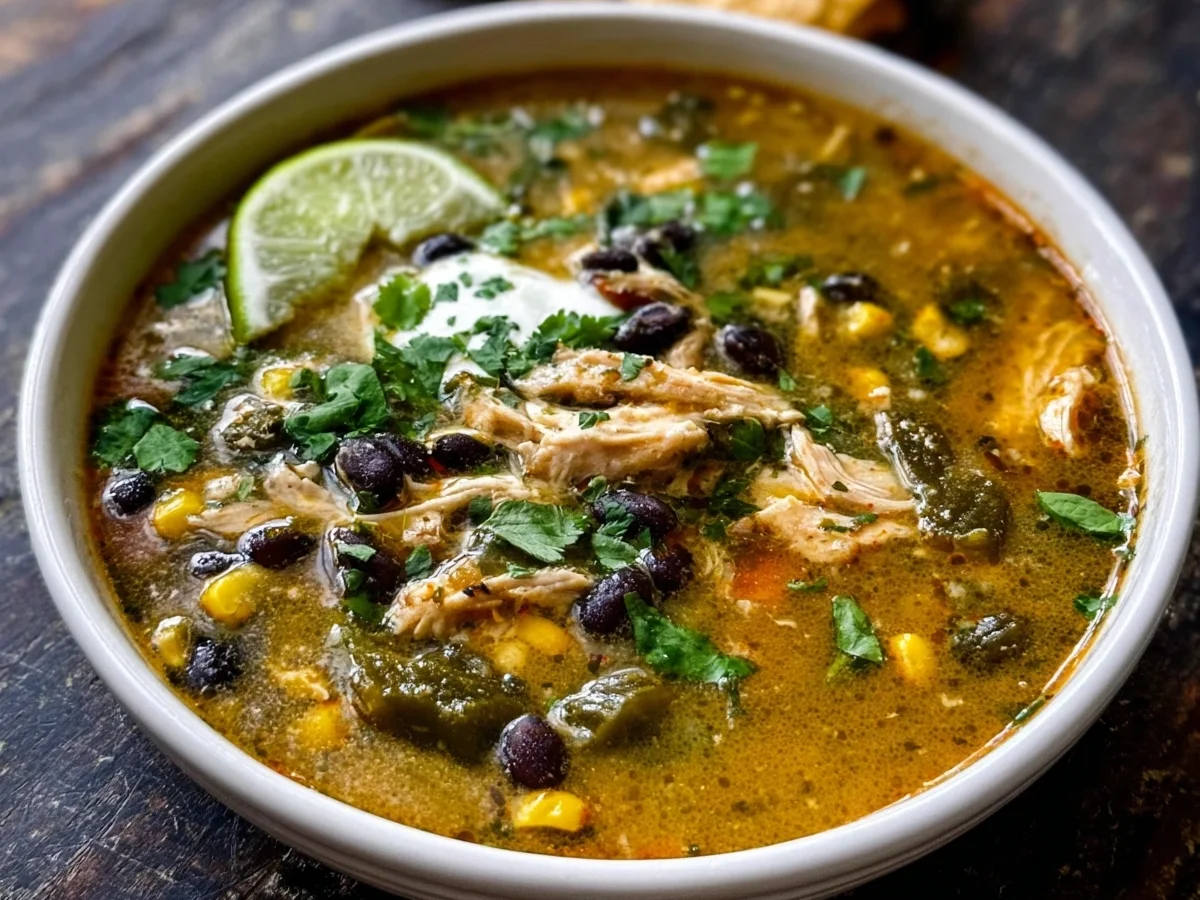 Chicken Poblano Soup | High Protein Meal Prep - Image 2