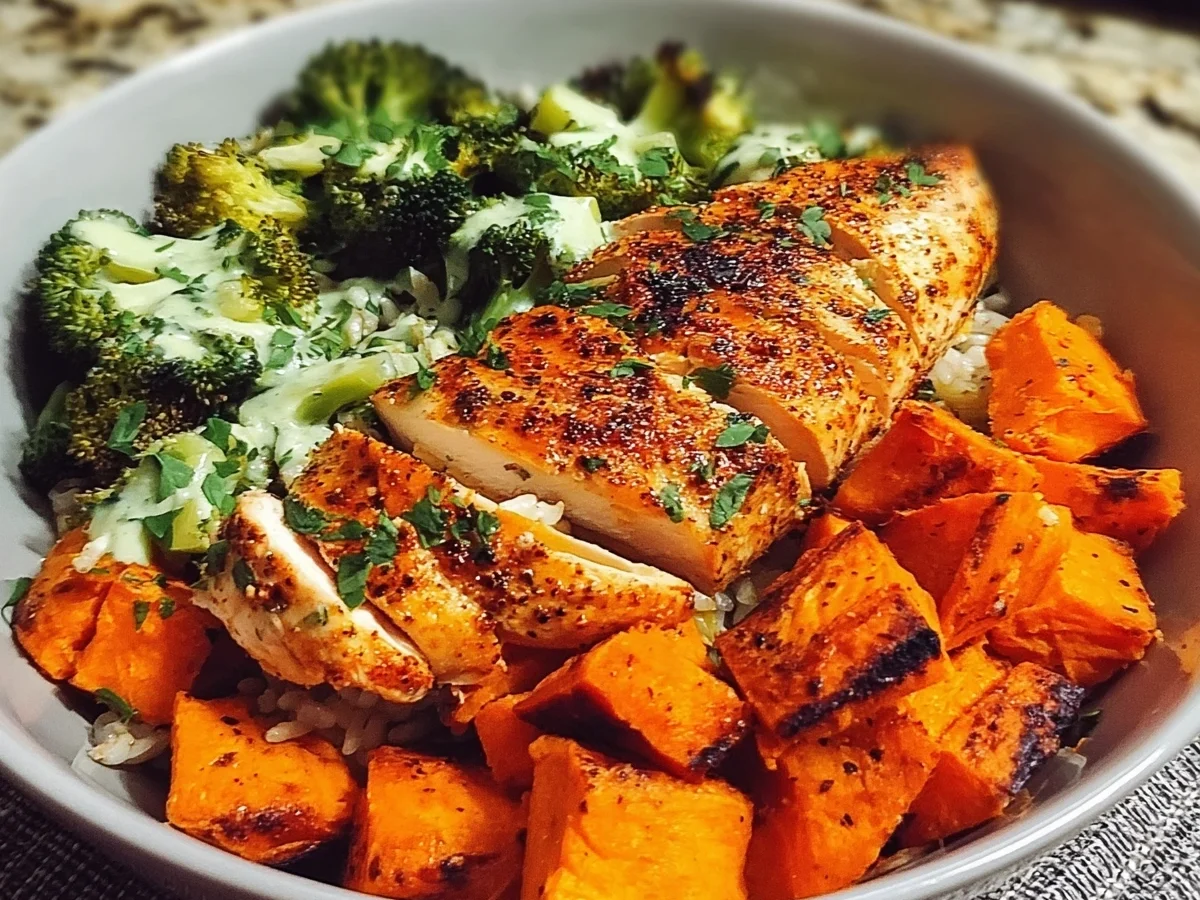 Chicken Sweet Potato Bowl for Meal Prep - Image 1