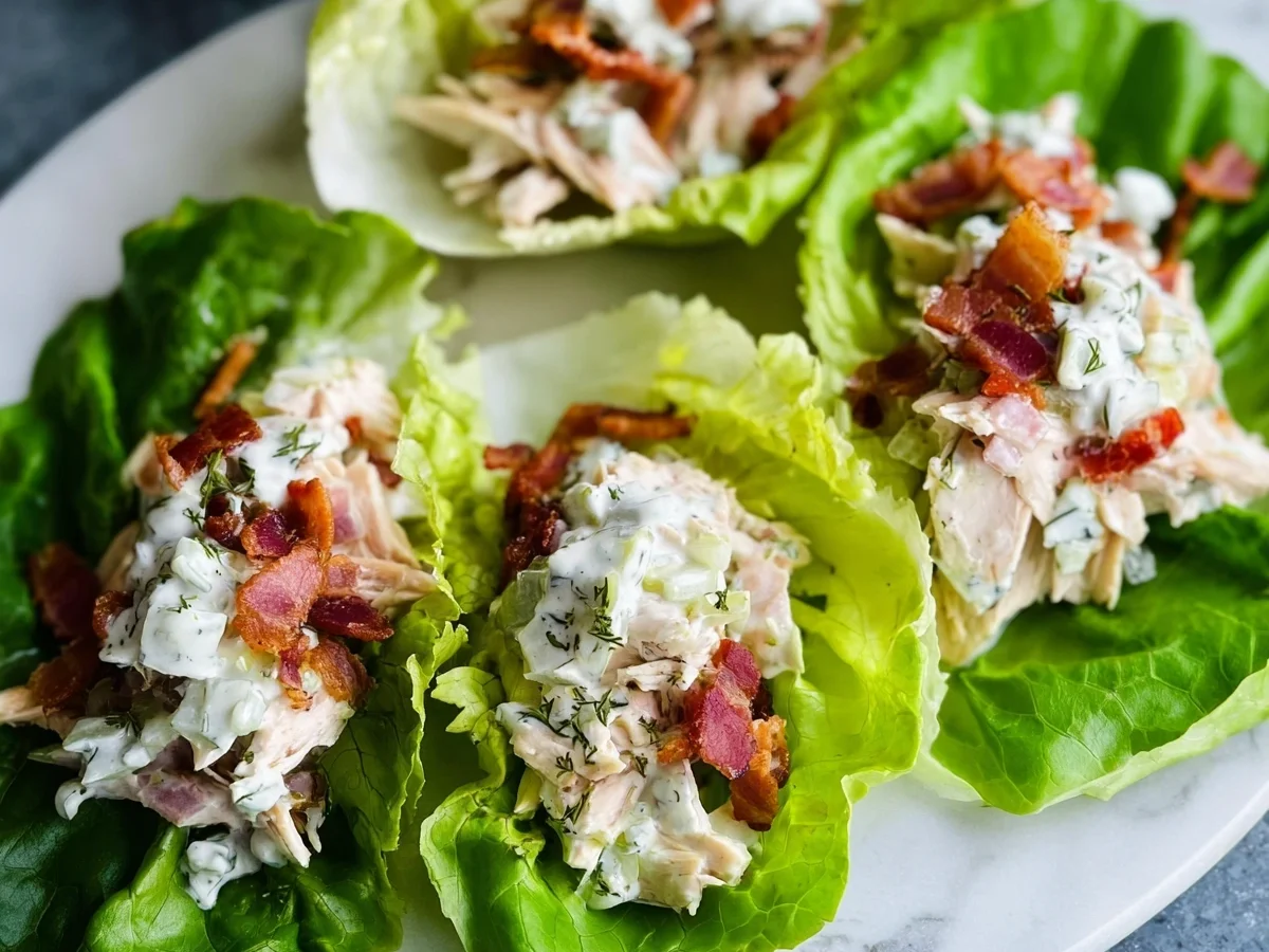 Chicken Turkey Ham Ranch Lettuce Wraps - Image 1