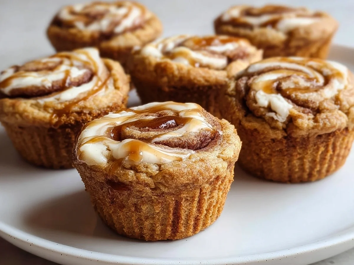 Cinnamon Roll Protein Muffins (GF, 13g Protein) - Image 1