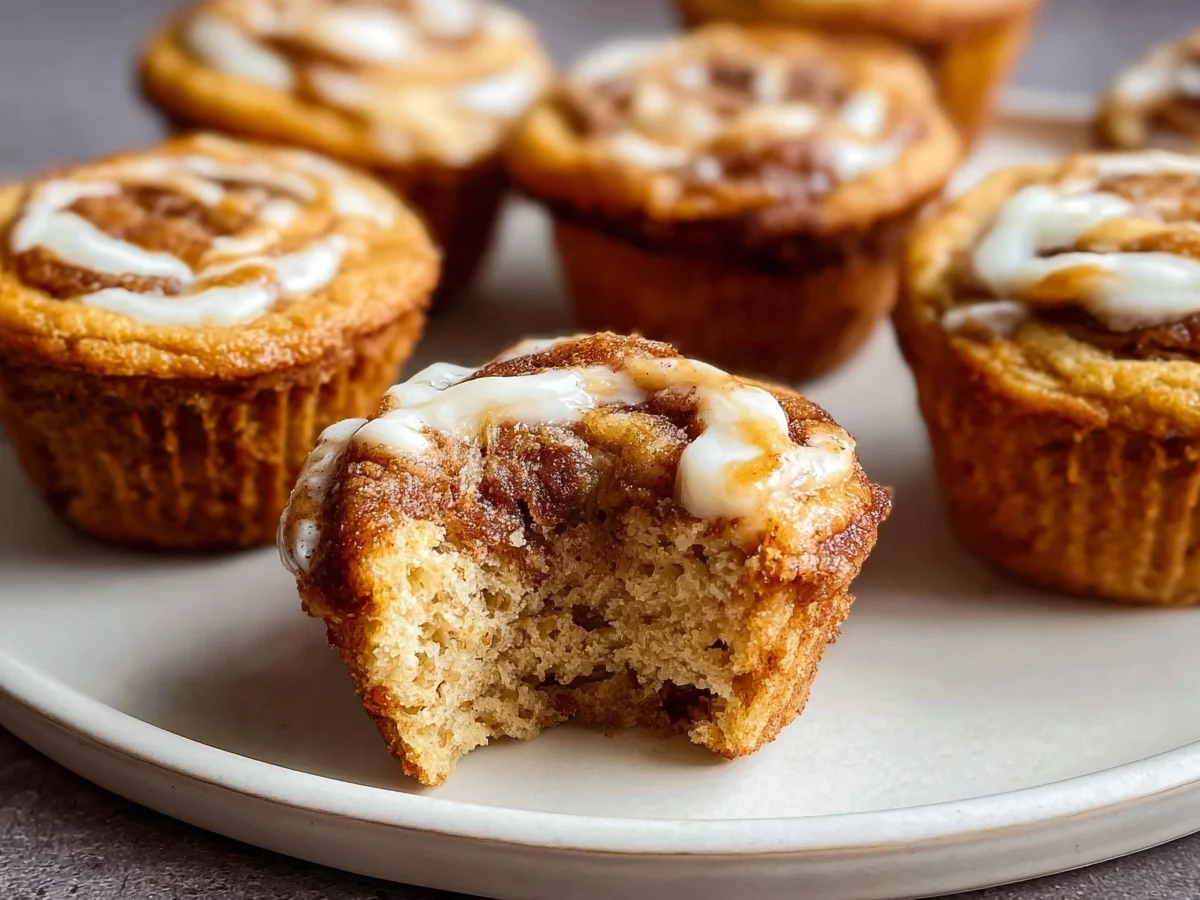 Cinnamon Roll Protein Muffins (GF, 13g Protein) - Image 2