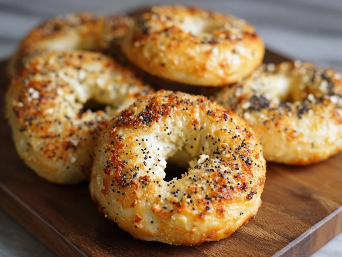 Cottage Cheese Bagels | High Protein Breakfast - Image 1