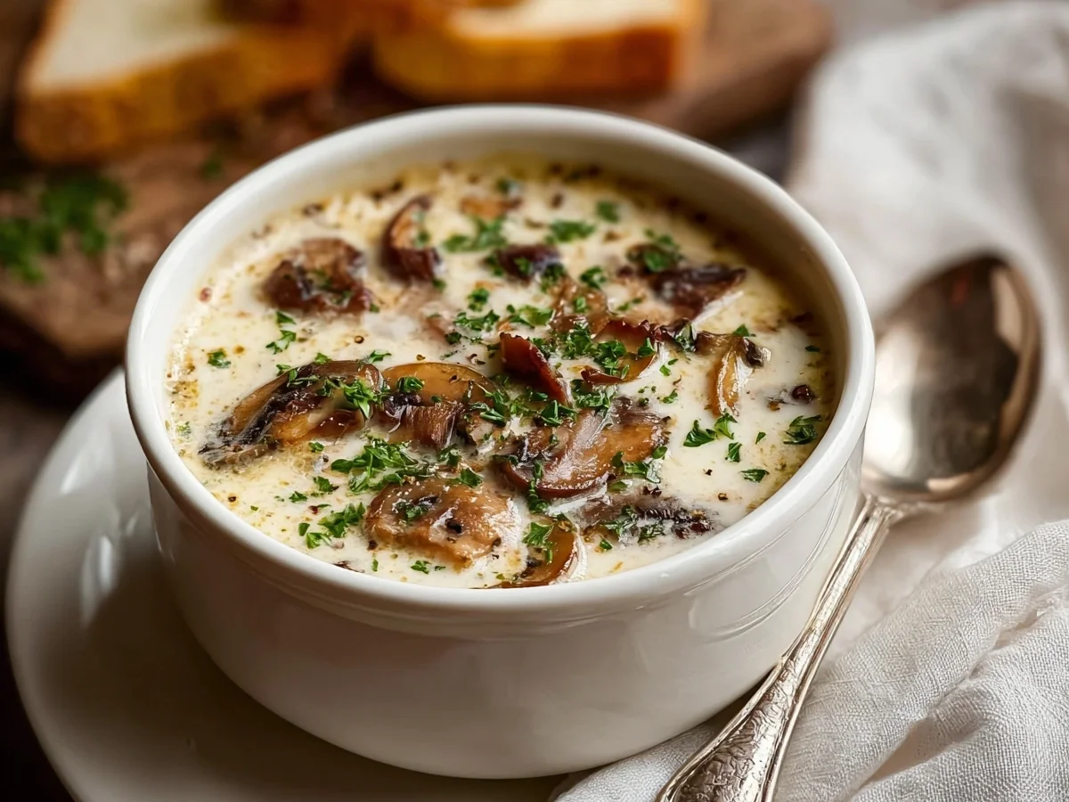 Cottage Cheese Mushroom Soup | High Protein - Image 1