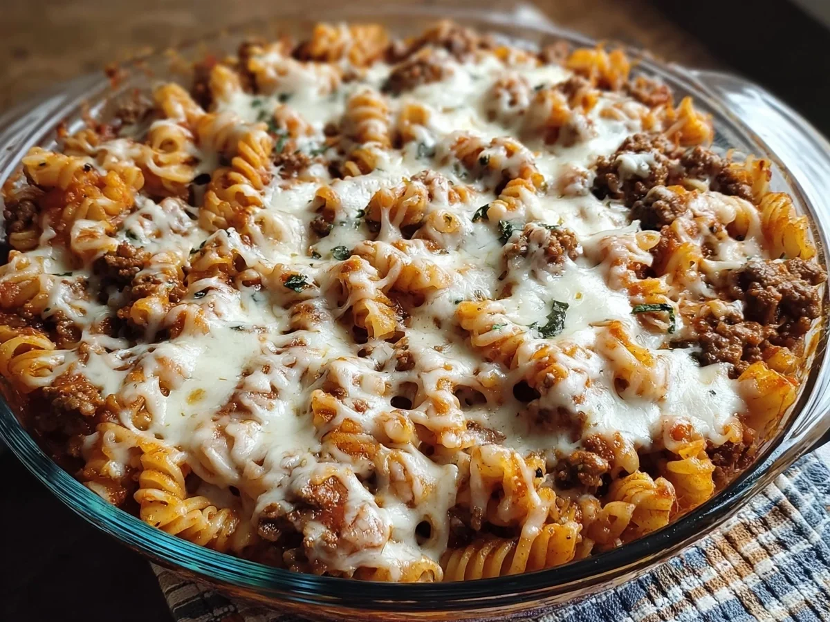 Cottage Cheese Pasta Bake with Ground Beef - Image 1