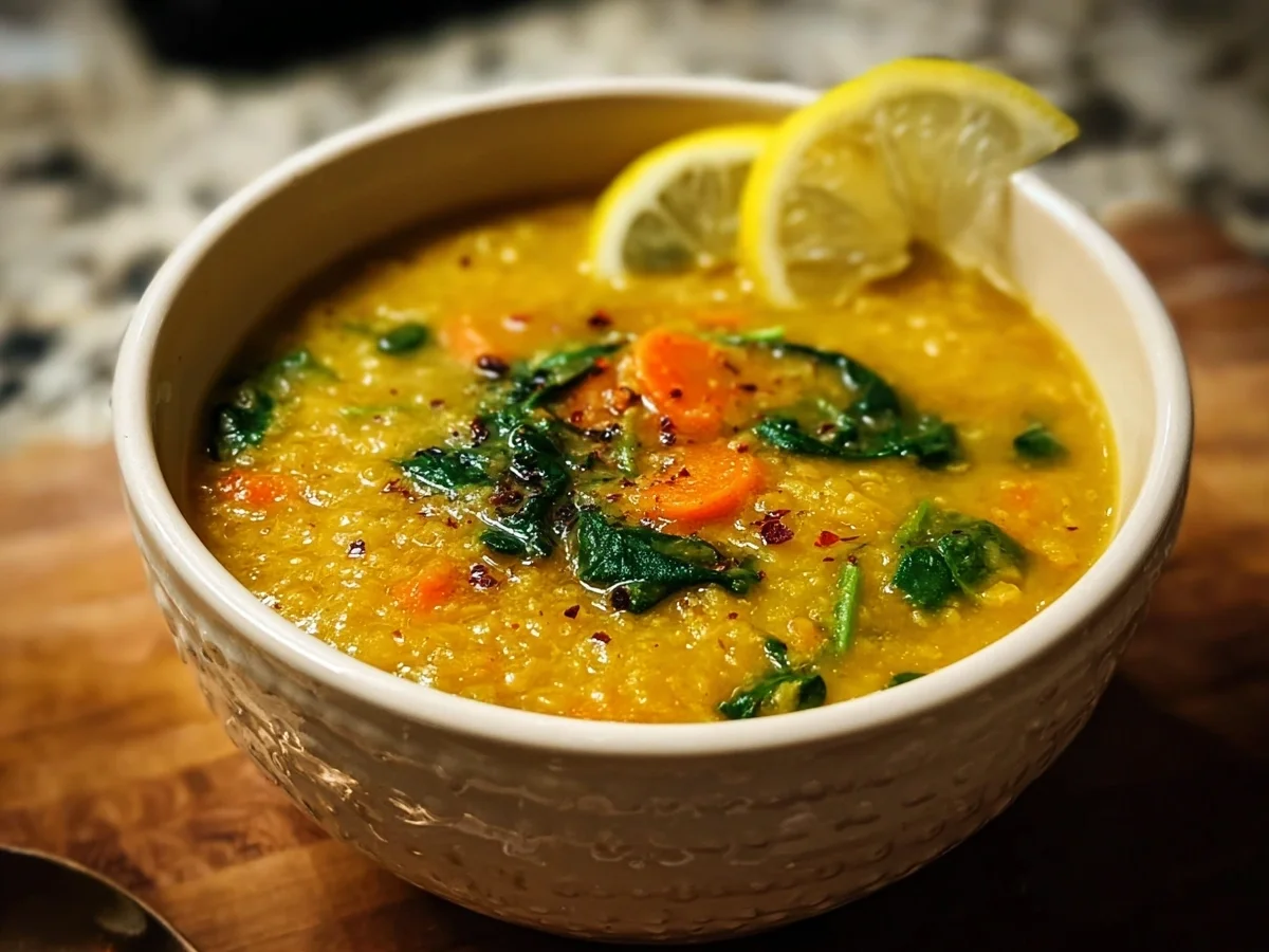 Creamy Lemon Lentil Soup (Anti-Inflammatory) - Image 1