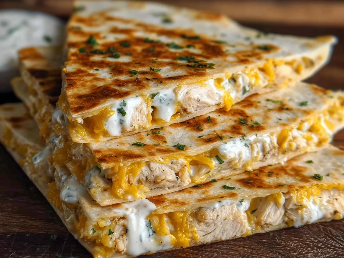 Crispy Chicken Ranch Quesadilla High-Protein - Image 1
