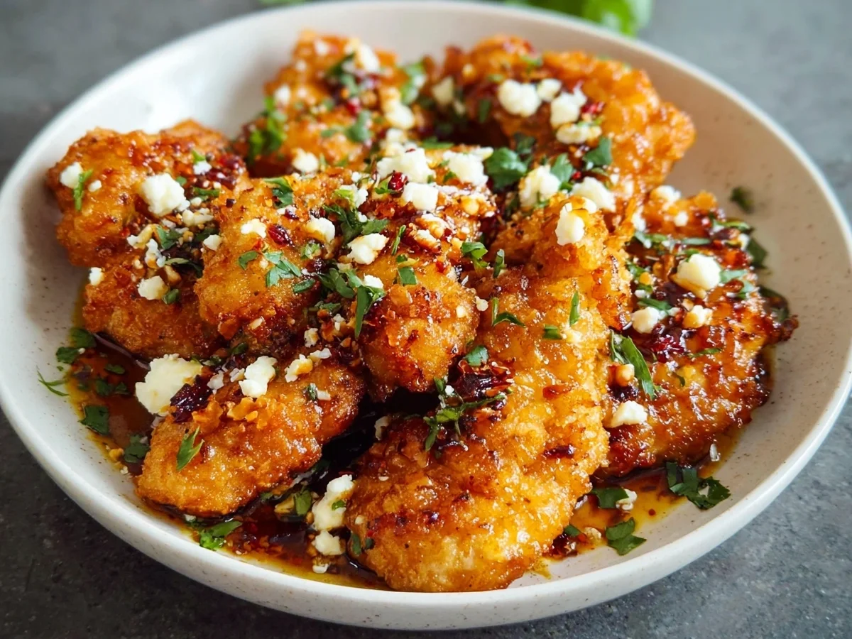 Crispy Hot Honey Feta Chicken Dinner - Image 1