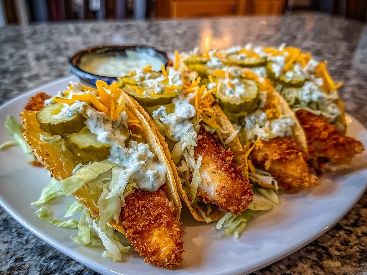 Dill Pickle Ranch Smash Chicken Tacos - Image 2