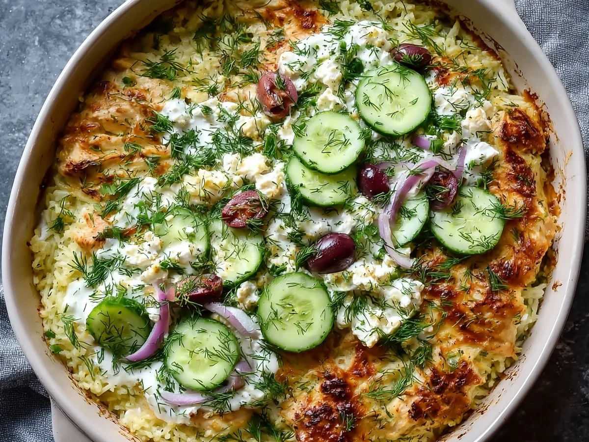 Dump-and-Bake Chicken Tzatziki Casserole - Image 1