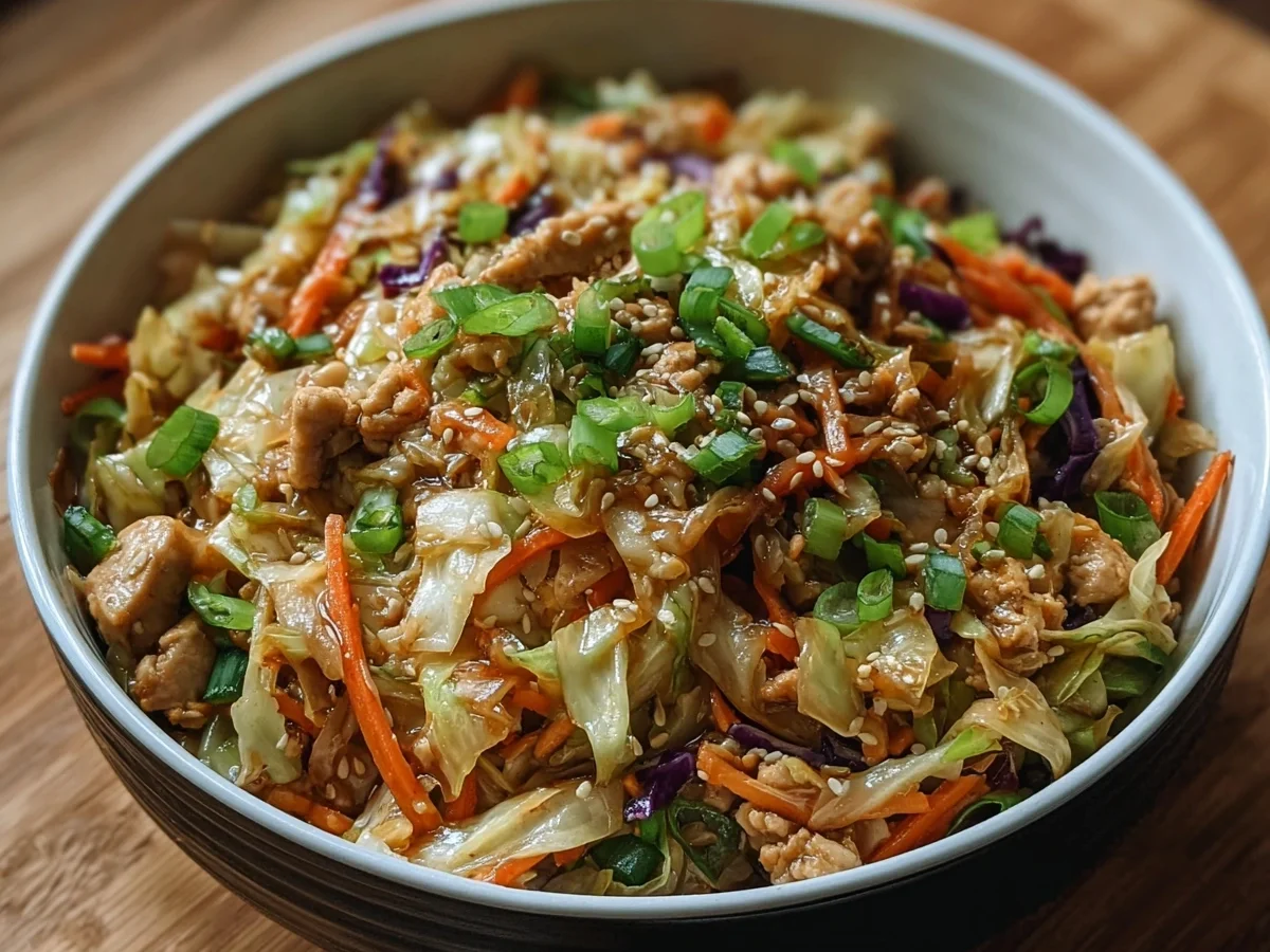 Egg Roll Bowls with Chicken & Cabbage - Image 1