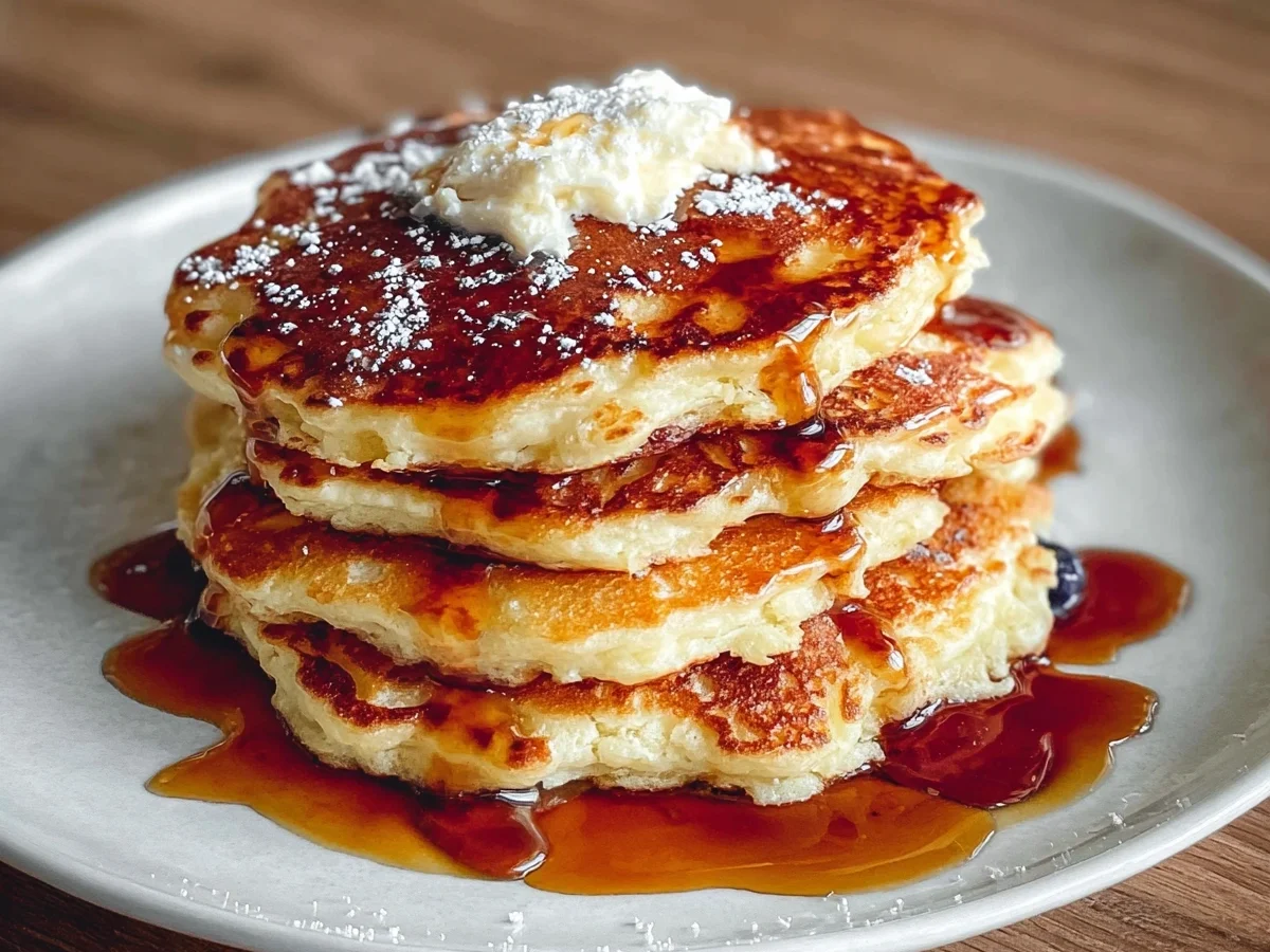 Fluffy Cottage Cheese Pancakes High Protein - Image 1