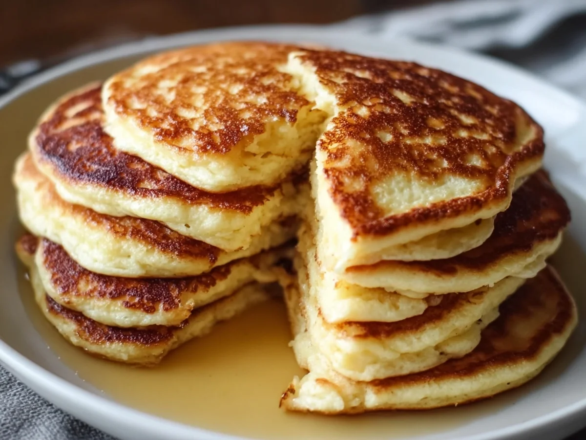 Fluffy Flourless Cottage Cheese Pancakes - Image 1