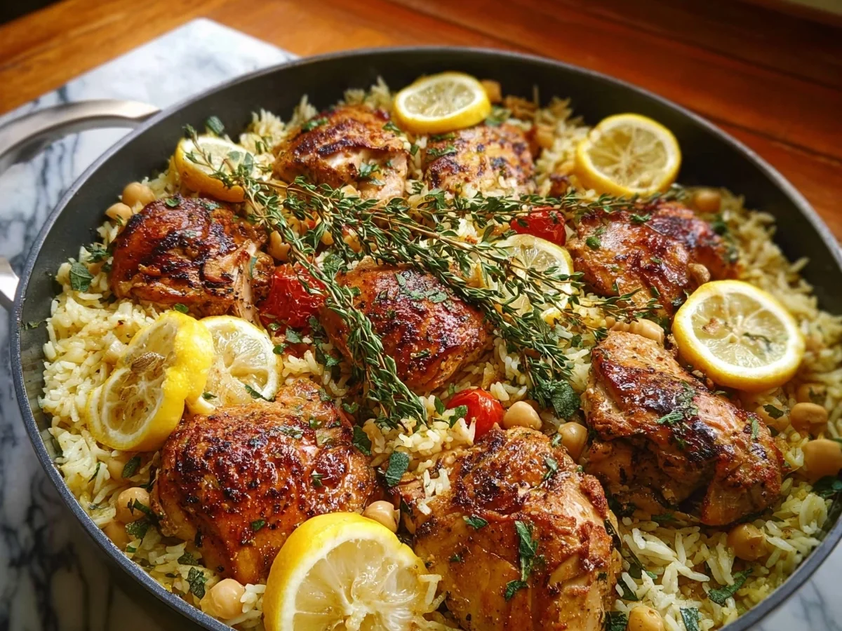 Greek Chicken Lemon Rice One-Pot Meal - Image 2