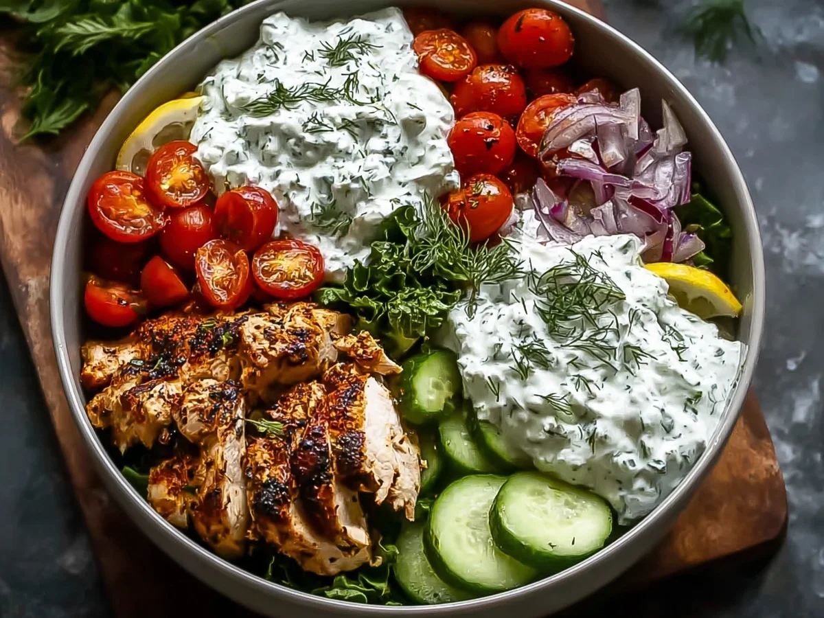 Greek Chicken Tzatziki Bowls for Meal Prep - Image 2
