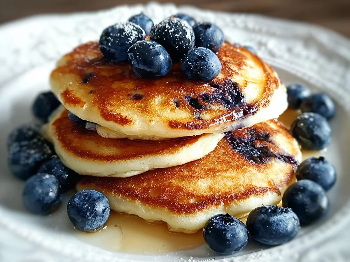 Greek Yogurt Pancakes with Blueberries - Image 2