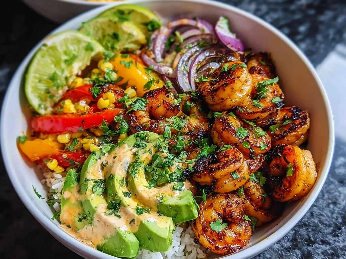 Grilled Shrimp Bowl: Flavor Packed & Meal Prep - Image 1