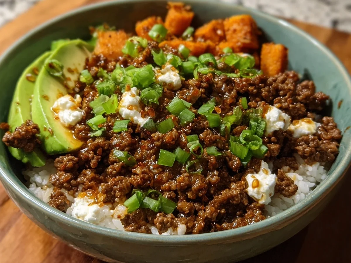 Ground Beef Hot Honey Bowl (High Protein) - Image 1