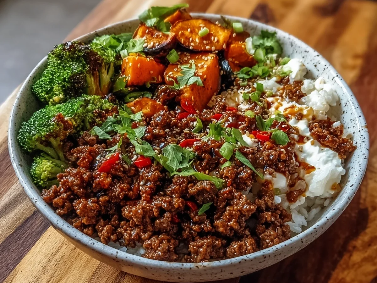 Ground Beef Hot Honey Bowl - Image 1