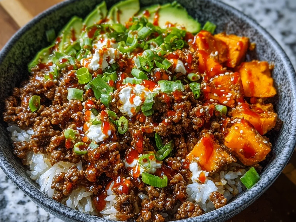 Ground Beef Hot Honey Bowl | Meal Prep - Image 2
