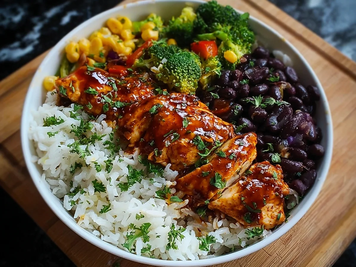 High Protein BBQ Ranch Chicken Bowl - Image 1