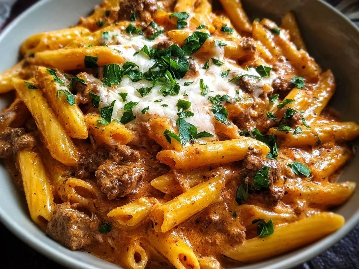 High Protein Creamy Beef Pasta - Image 2