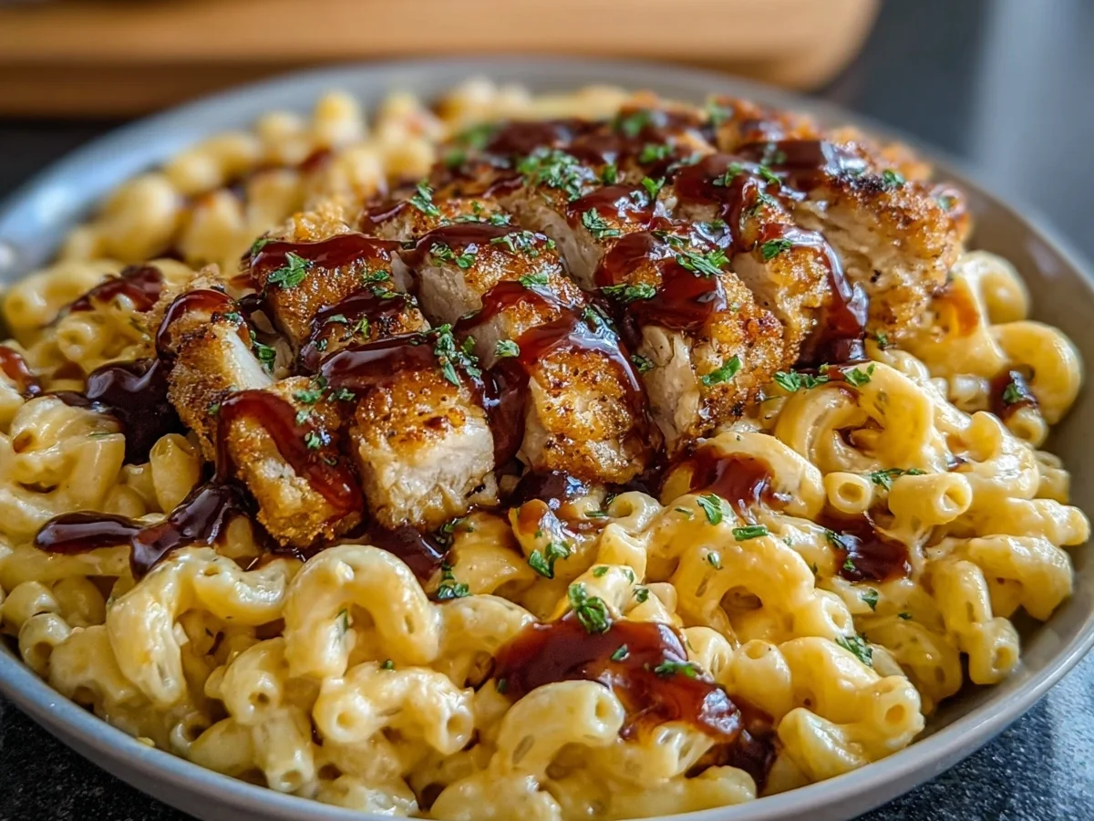 High Protein Honey BBQ Chicken Mac & Cheese - Image 2