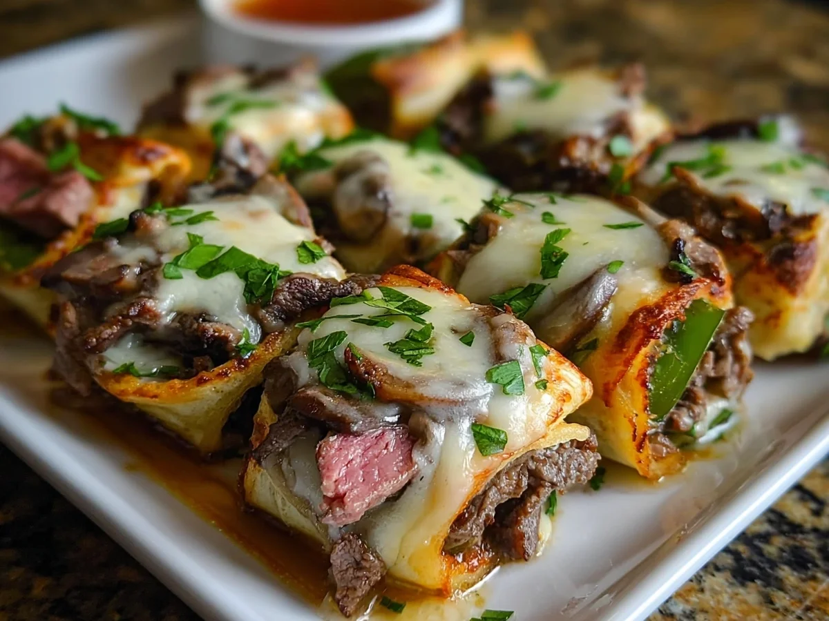 High Protein Philly Cheesesteak Roll-Ups - Image 2