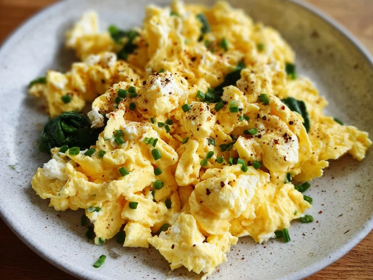 High Protein Scrambled Eggs with Cottage Cheese - Image 1