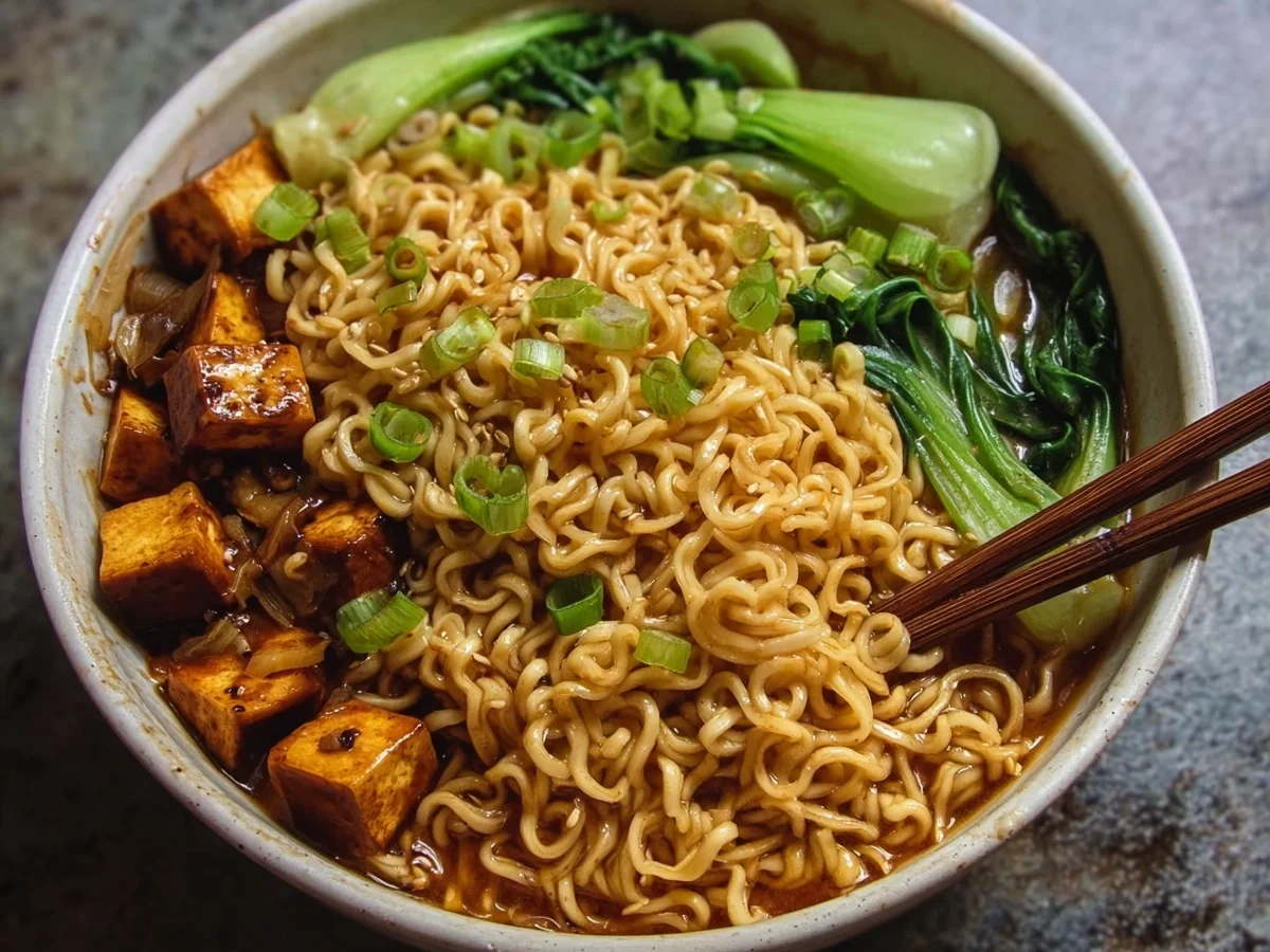 High Protein Vegan Saucy Ramen Noodles - Image 1