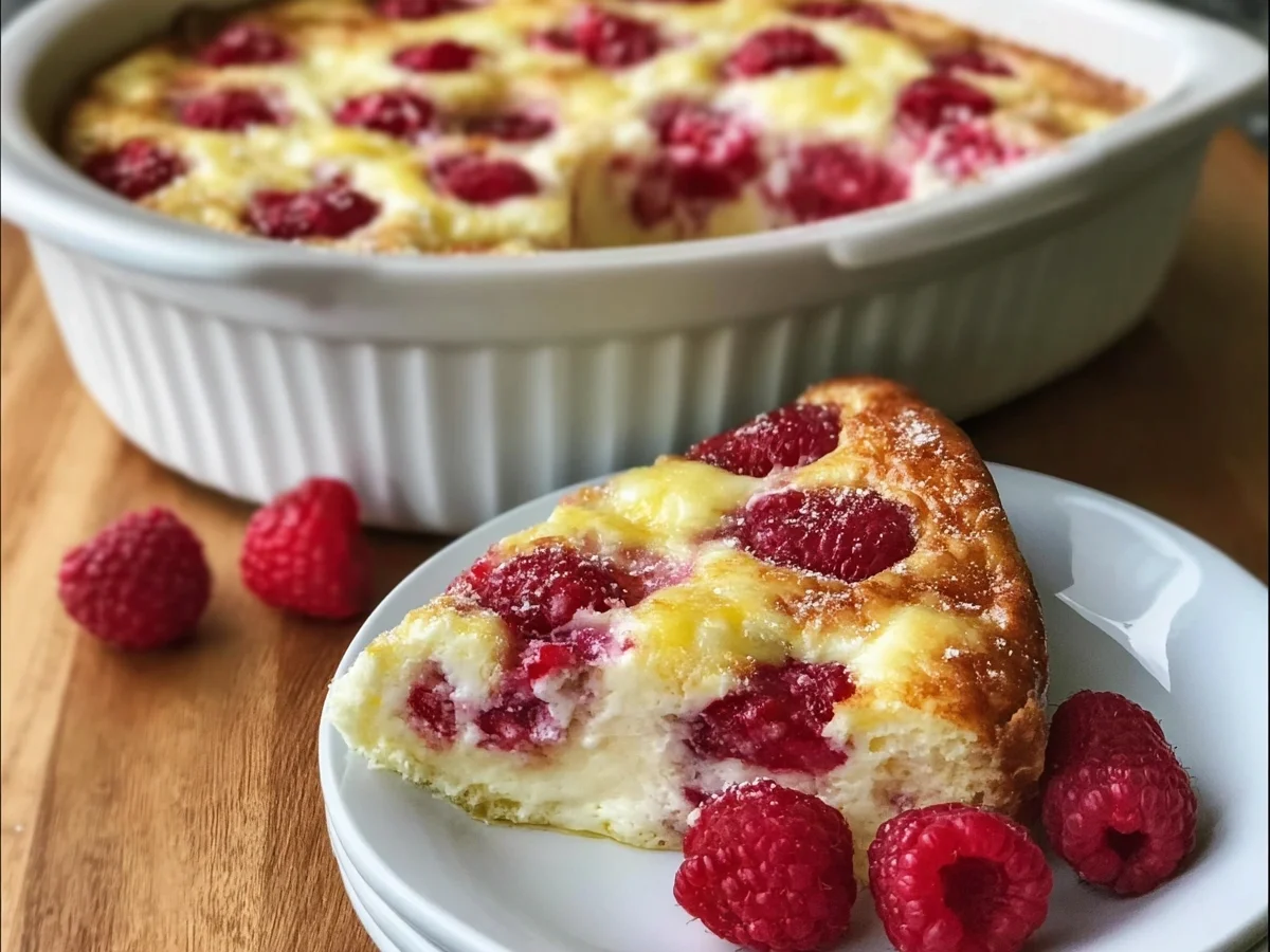 Lemon Raspberry Cottage Cheese Bake - Image 2