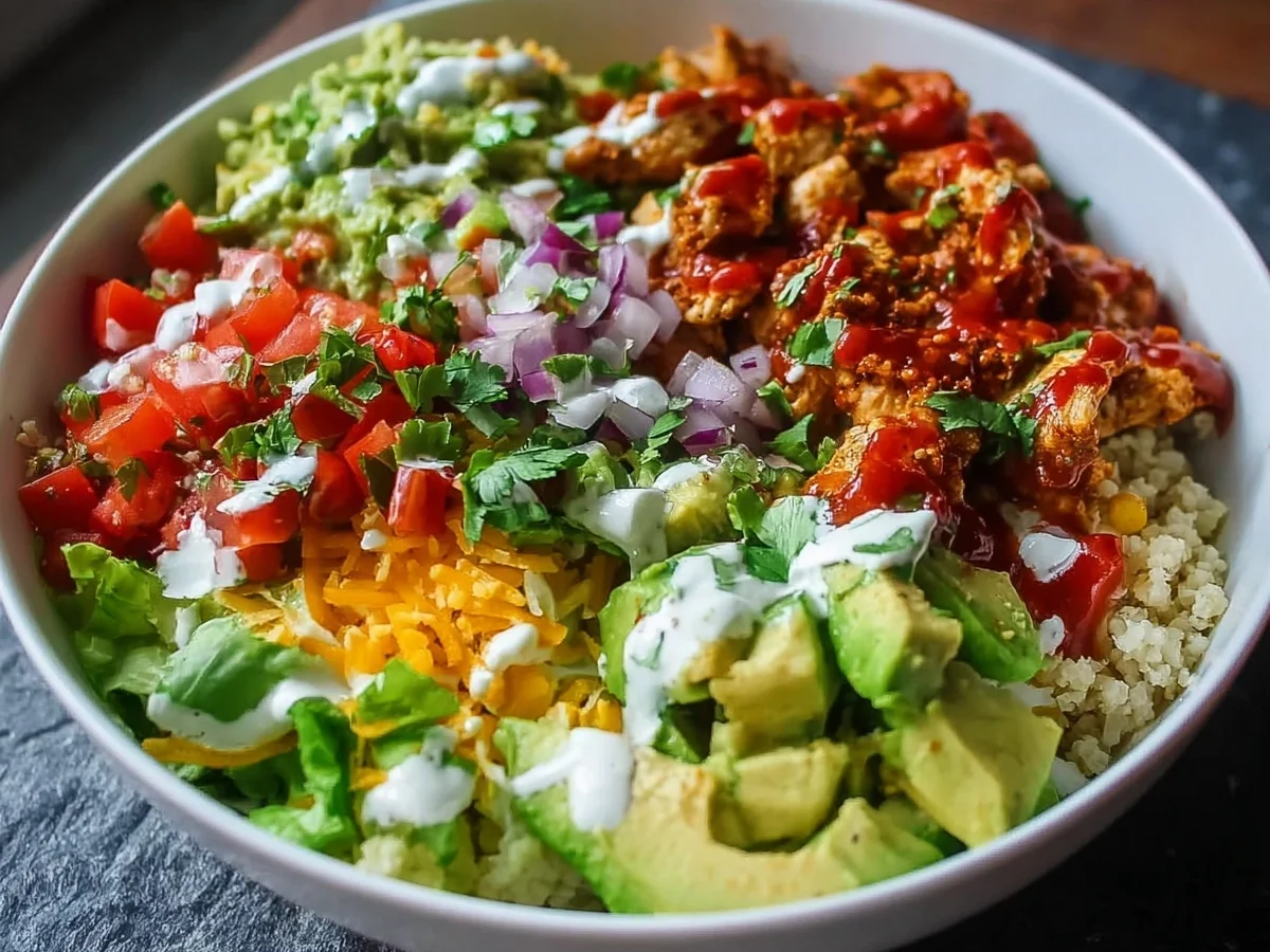 Low Carb Chicken Burrito Bowl | Keto Meal Prep - Image 2