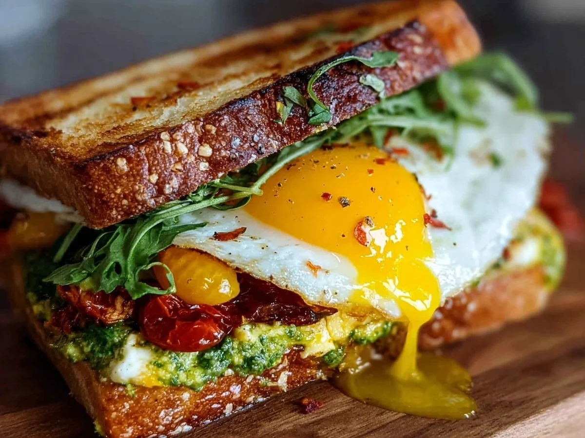 Mediterranean Breakfast Sandwich - Image 1