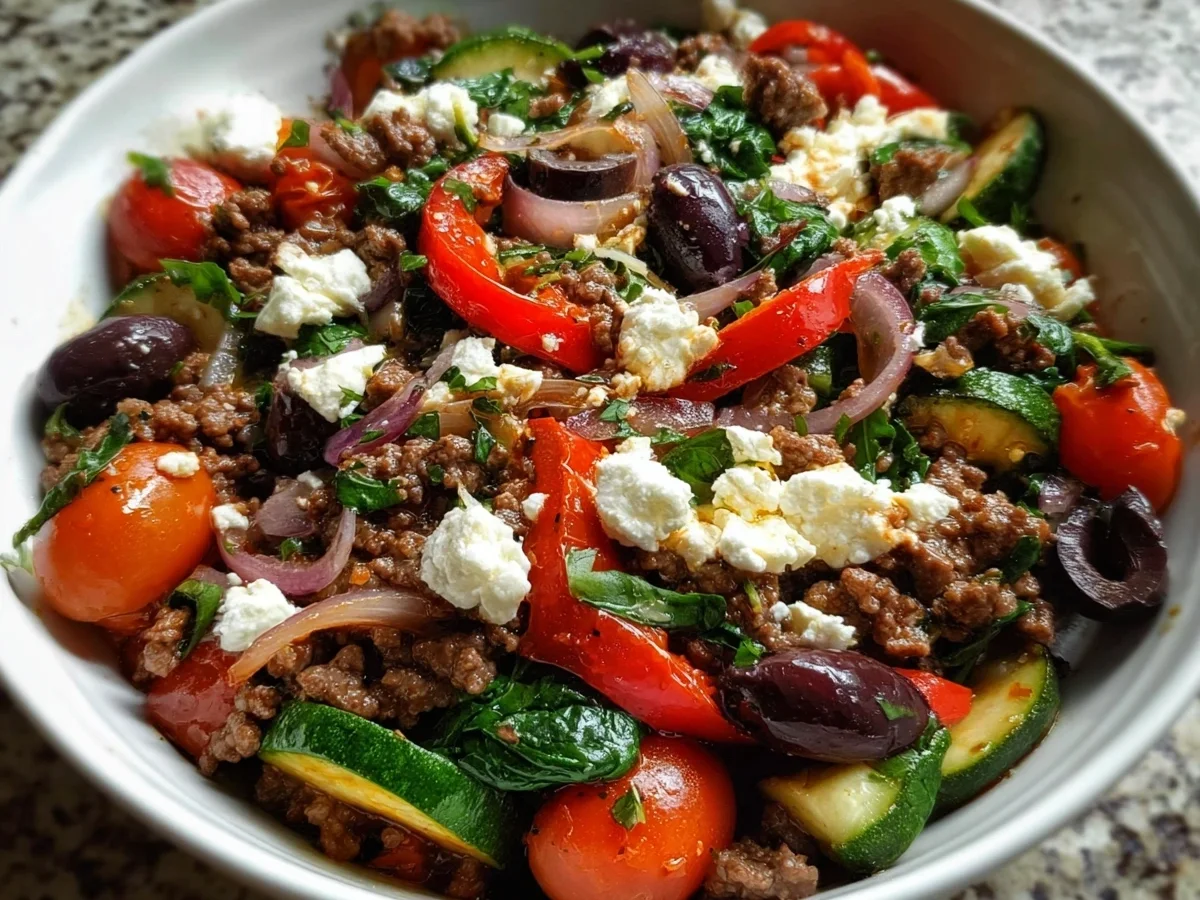 Mediterranean Ground Beef Stir Fry - Image 2