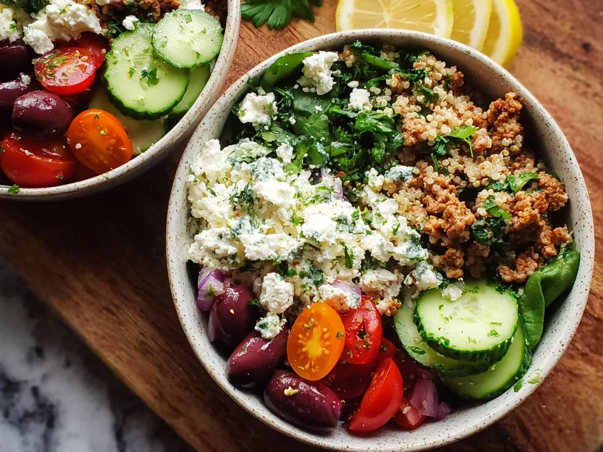 Mediterranean Ground Turkey Bowls - Image 1