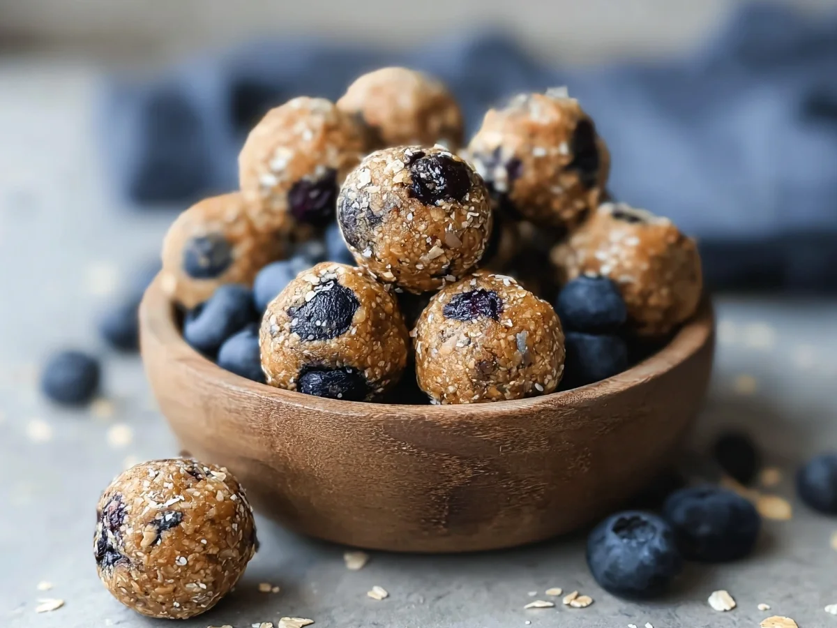 No-Bake Blueberry Muffin Protein Balls - Image 1