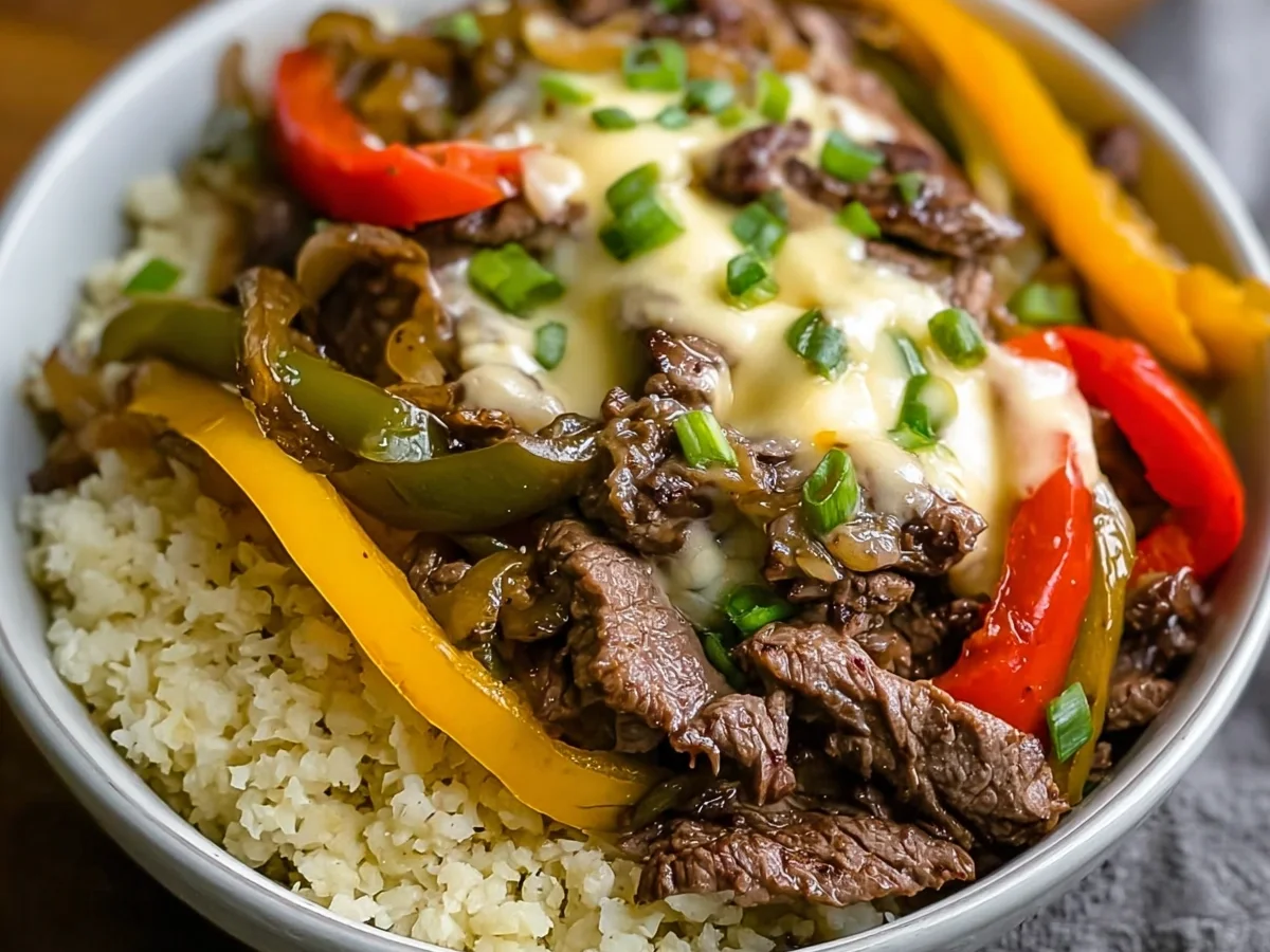Philly Cheesesteak Bowls for Meal Prep - Image 1