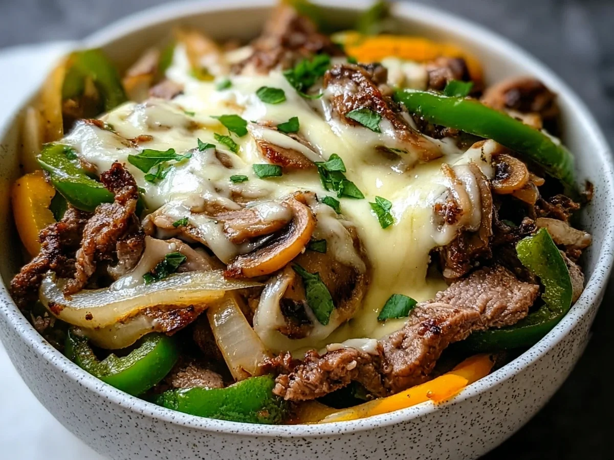 Philly Cheesesteak Bowls Low Carb Dinner - Image 2