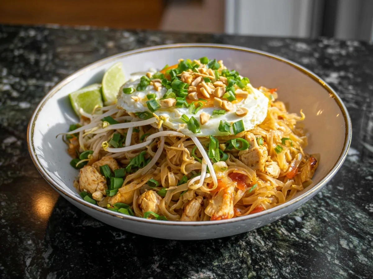 Quick Chicken Pad Thai: High-Protein Weeknight Dinner - Image 1