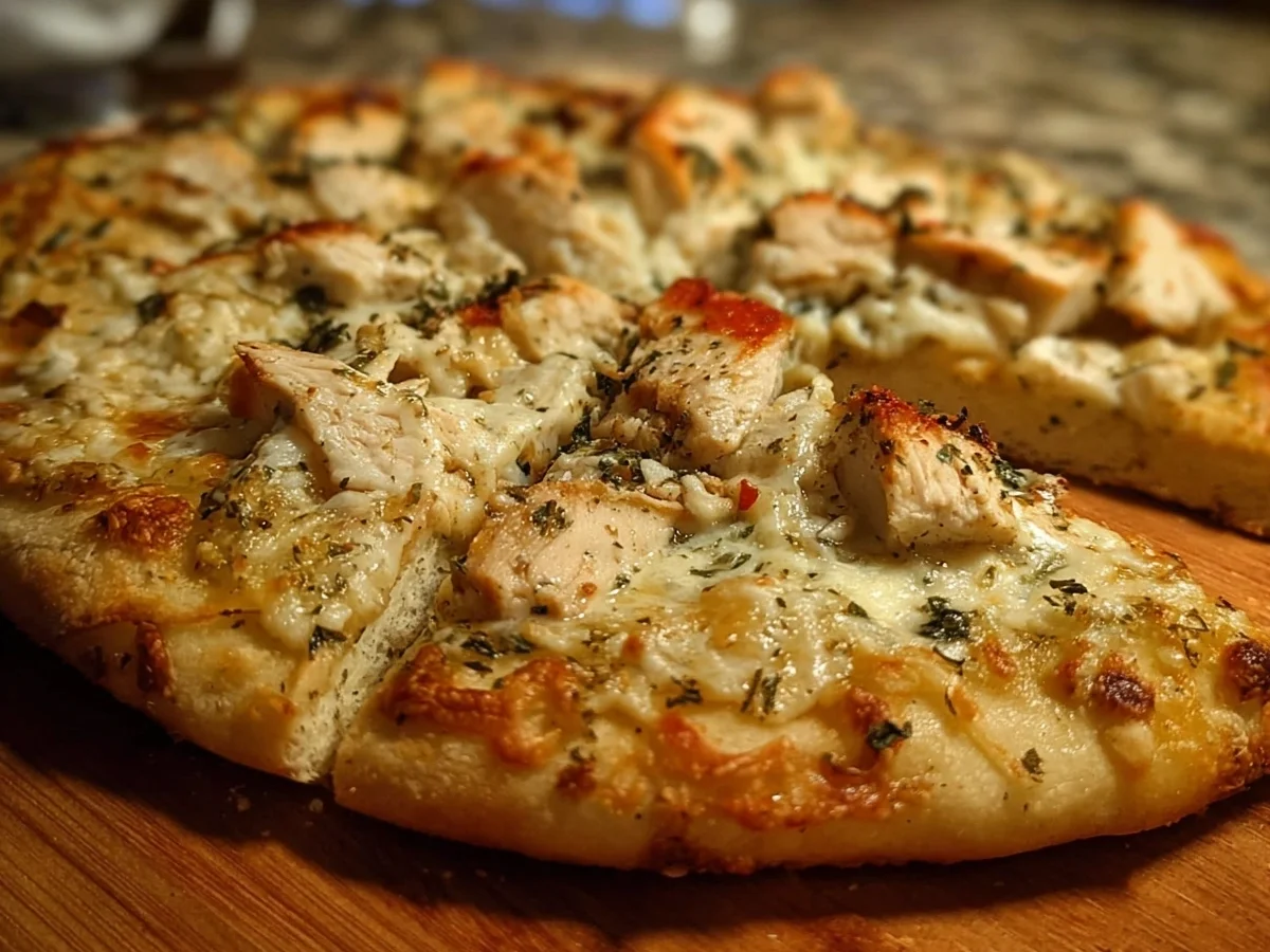 Roasted Garlic White Chicken Pizza - Image 2
