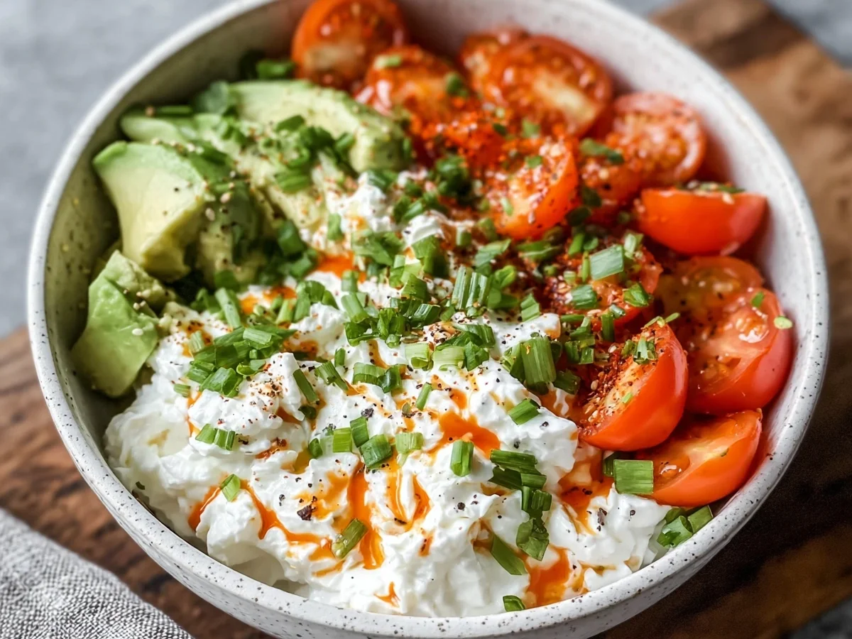 Savory Cottage Cheese Bowl: 5-Minute Breakfast - Image 1