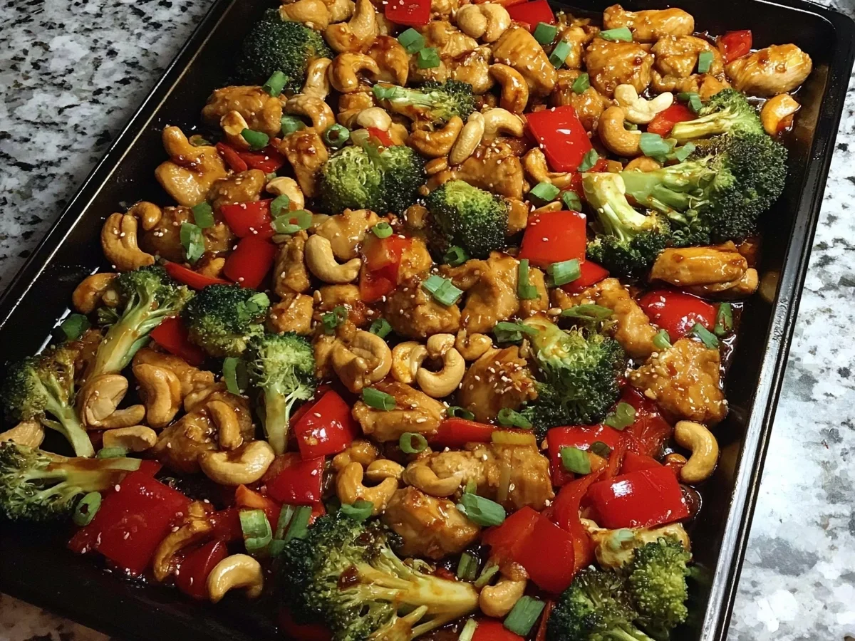 Sheet Pan Cashew Chicken Meal Prep - Image 1