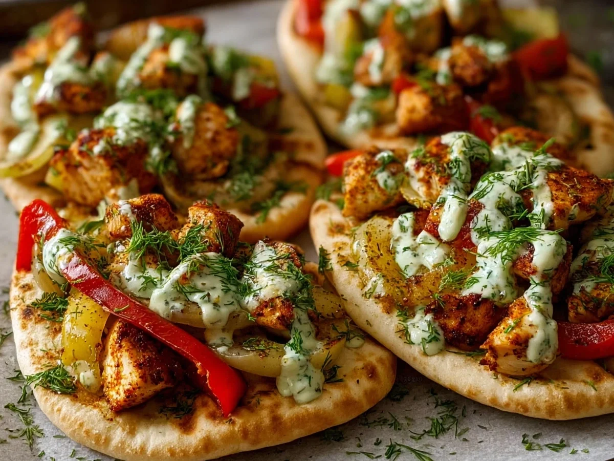 Sheet Pan Chicken Pitas with Herby Ranch - Image 1