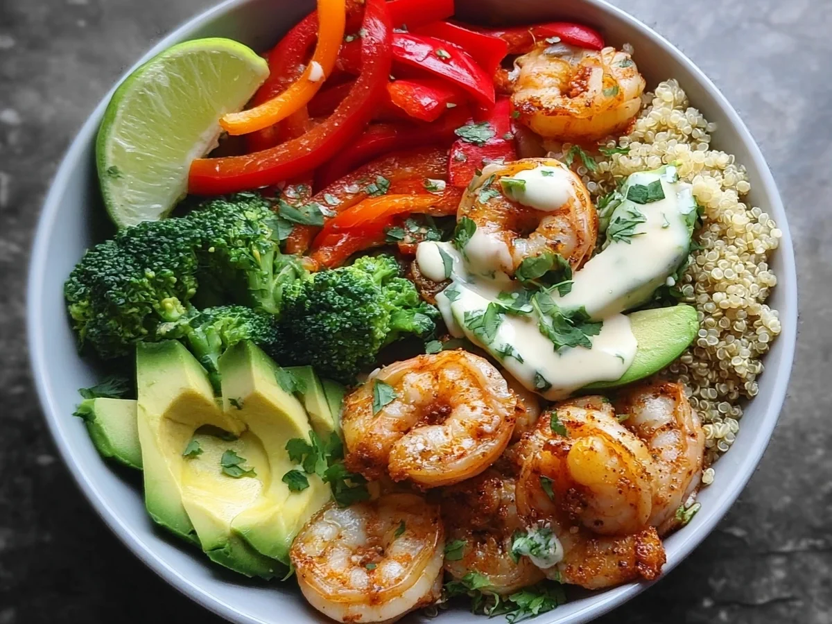 Shrimp Quinoa Bowl: High Protein Meal Prep - Image 1