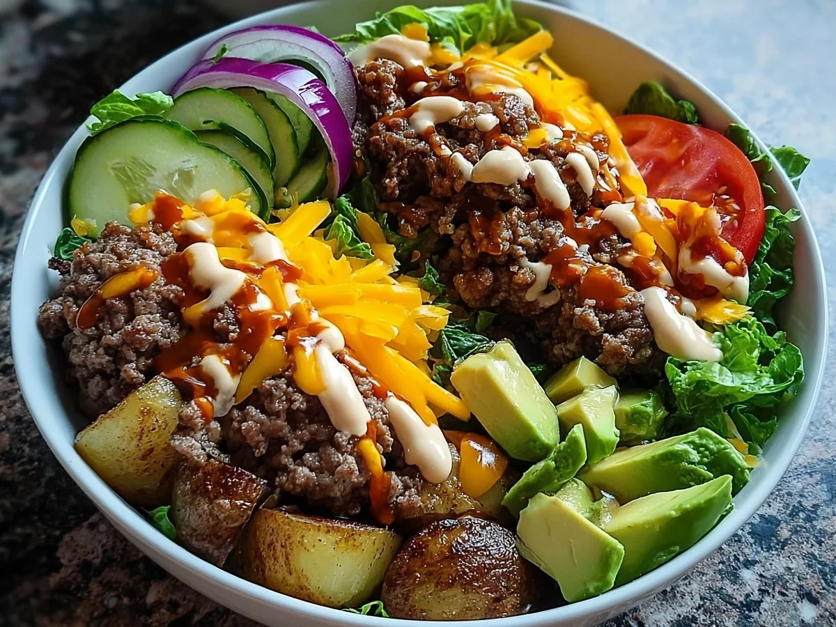 Smash Burger Bowl: High Protein Low Carb Dinner - Image 2