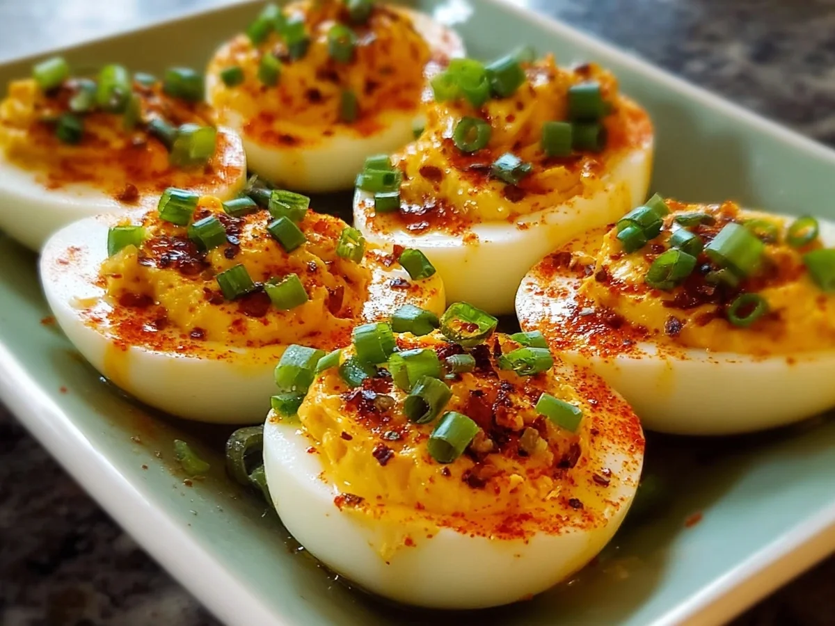 Spicy Chili Garlic Deviled Eggs - Image 2
